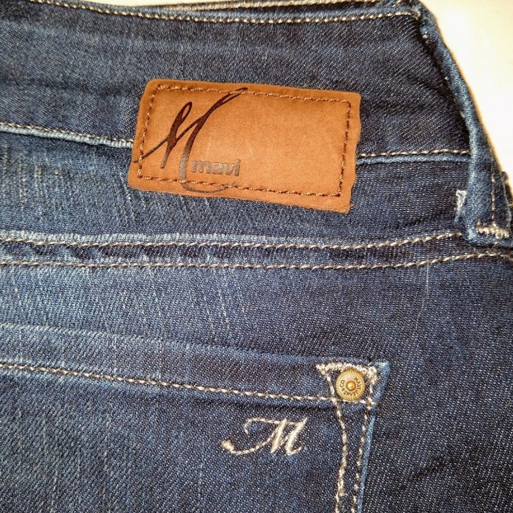 Mavi "Adriana" Mid-Rise Super Skinny Blue Jeans